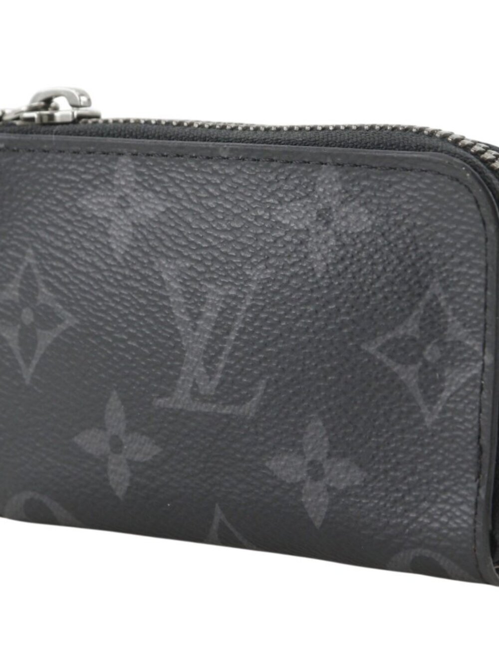 LOUIS VUITTON Portemonejour Coin Purse M63536 Monogram Eclipse black PVC mens - Picture 14 of 16